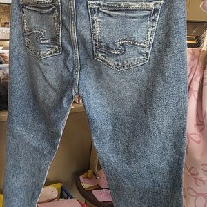 Silver Jeans Women's Blue Ankle & Cropped Jeans